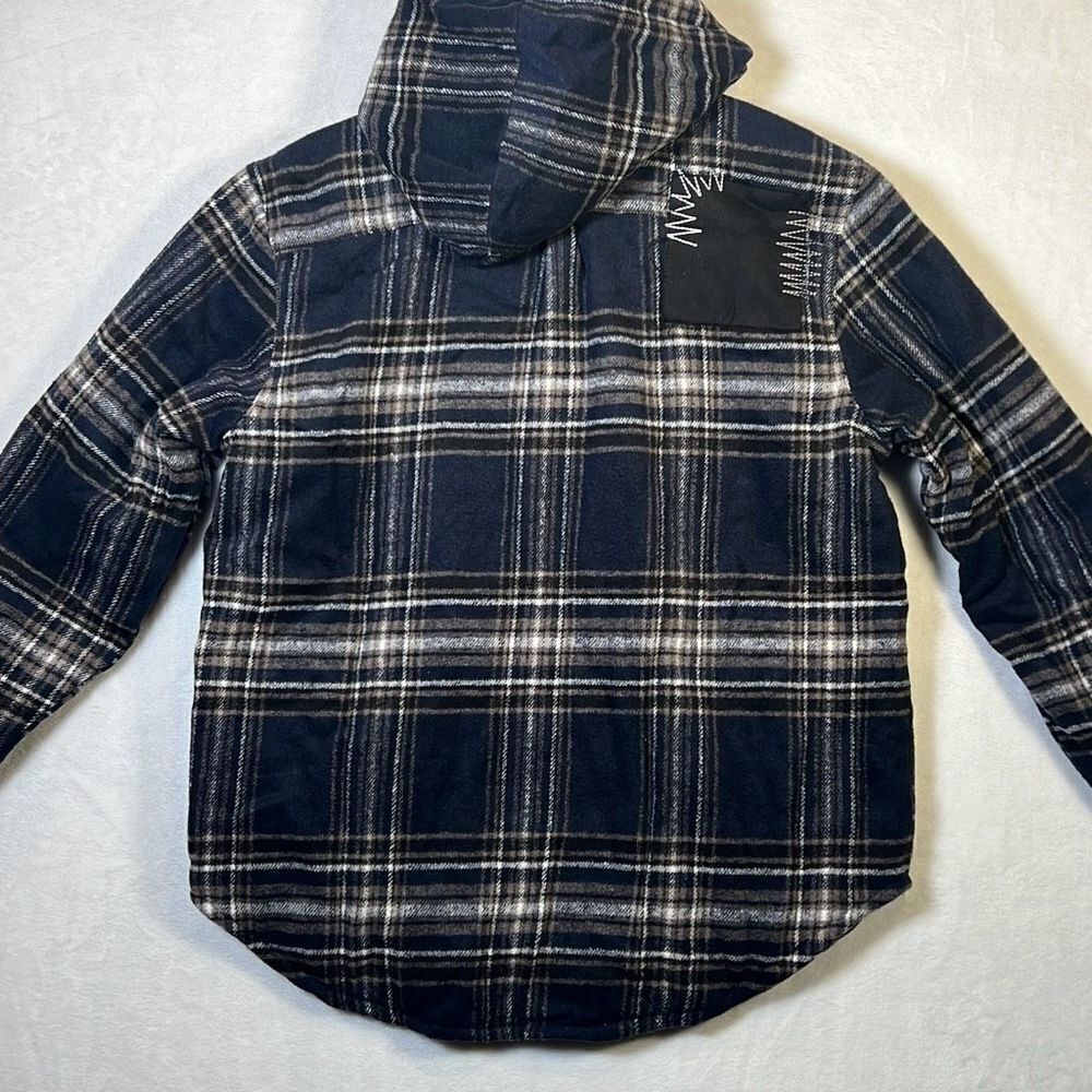 SMOKE RISE TIMBER HOODED PLAID FLANNEL NWT -LARGE - Picture 6 of 7